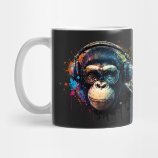 Colorful DJ Chimpanzee Mug